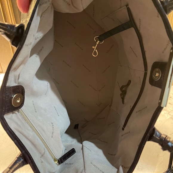 BRAHMIN MEDIUM SHOULDER BAG IN DARK BROWN - Picture 11 of 11